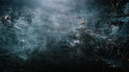 Poster - A striking abstract image featuring textured surfaces with scratches and a dark blue hue, creating an intriguing depth and character perfect for artistic and design inspiration.