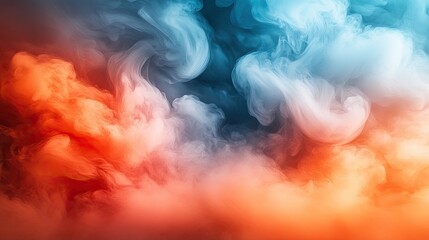 Poster - Vibrant abstract image of swirling colors.