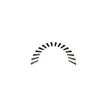 Letter n modern, speed, geometric symbol simple logo vector