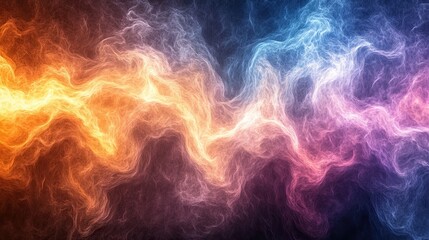 Fototapete - Abstract swirling patterns of vibrant colors.