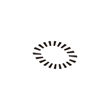 eye, technology geometric symbol simple logo vector