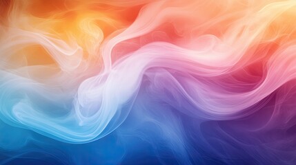 Fototapete - Abstract design with flowing, colorful forms.