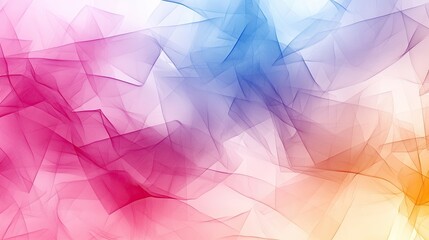 Fototapete - Abstract design with translucent shapes and vibrant colors.