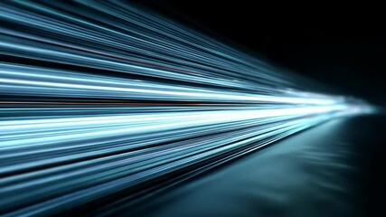 Poster - High-Speed Light Trails in a Dynamic Urban Night Scene