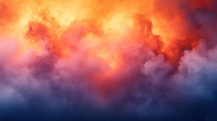 Poster - Colorful swirling clouds of smoke or vapor.