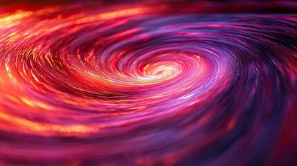 Fototapete - Vibrant swirling vortex of crimson and violet hues.