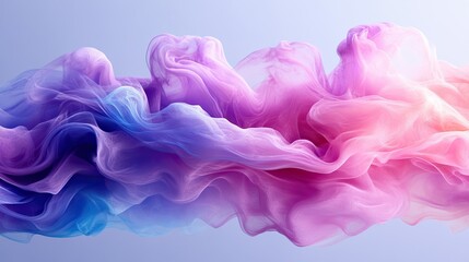 Fototapete - Vibrant, flowing fabric in a spectrum of pastel colors.