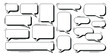 © Yana - Large set of volumetric white speech bubbles with shadow for comics