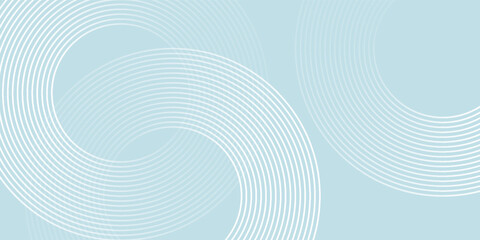 Poster - Modern abstract background. Glossy white gradient circle lines. Minimal geometric pattern. Simple graphic elements. Futuristic concept. Suitable for cover, poster, banner, brochure, eps10.