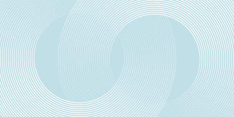 Poster - Modern abstract background. Glossy white gradient circle lines. Minimal geometric pattern.