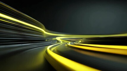 Poster - Futuristic High-Speed Tunnel with Dynamic Light Trails A Visual Journey