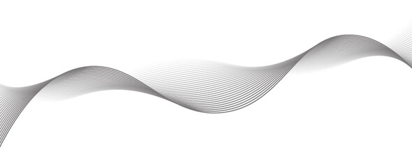 Aufkleber - Abstract black background with flowing lines for futuristic concept. Dynamic waves. vector