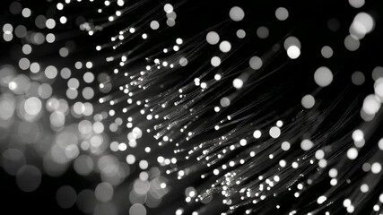Poster - Abstract Light Particles Background with Bokeh Effect for Digital Design