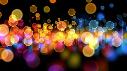 Poster - Vibrant colorful bokeh lights creating a mesmerizing abstract background