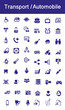 © Conway - Transport and Automobile icon collection in blue colour vector