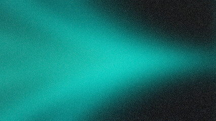 Poster - Abstract teal light beam illuminating a dark background, creating a sense of depth and mystery, ideal for artistic and design applications with copy space