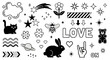© charli - Eclectic Vector Elements Collection Stars, Animals, and Decorative Ornaments for Creative Designs