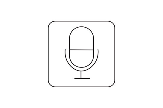 Round, glossy web vector illustration of a black computer mouse button with a glass light bulb icon
