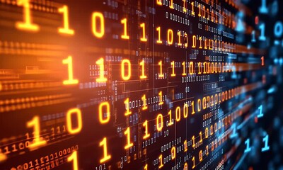 Poster - The focus is on the colorful lines representing coding elements such as a mouse progress bar, screen effects, or tag symbols.