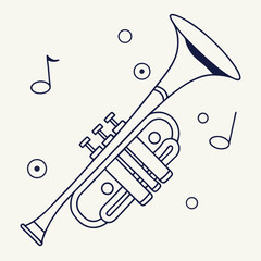 Poster - vector illustration of a musical instrument