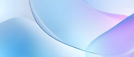Fototapete - Abstract Gradient Waves with Soft Pastel Colors