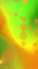 Poster - Animation of orange glowing spots over vibrant abstract background