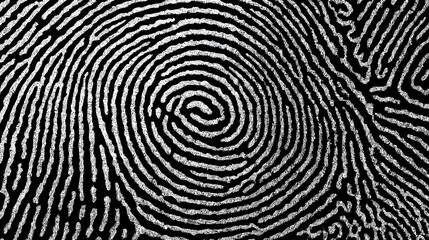 Poster - Abstract black and white wave squiggle doodle fingerprint style maze pattern background banner. Black and white abstract textured background. Fingerprint Pattern background