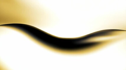 Poster - Abstract flowing gold and black smooth wave patterns with dynamic motion