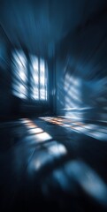 Poster - Blurred Interior with Light Streaming Through Windows