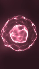 Poster - A glowing digital sphere explodes into energetic particles, symbolizing data burst, innovation, and futuristic power
