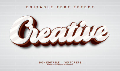 Poster - creative vector text effect with modern style design