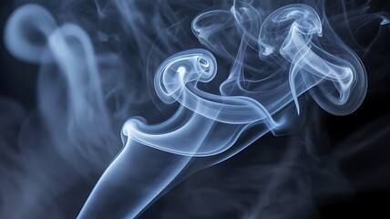 Poster - Wisps of ethereal smoke dance and swirl, creating an abstract and mesmerizing background texture