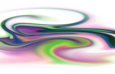 Wall Mural - holographic grainy gradients shape cutout on transparent background, retro color noisy gradient back