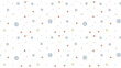© rochmuch - Seamless vector pattern with scattered pastel dots in blue, beige, and terracotta on white. Gentle, modern design for various creative projects