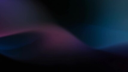 Poster - Abstract colorful flowing light waves in dark background for digital design