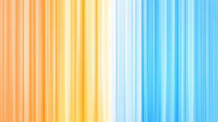 Poster - Abstract orange and blue gradient background with vertical vibrant stripes creating a dynamic visual effect.