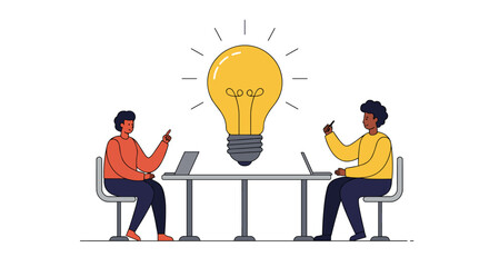 Poster - Creative teamwork and idea generation with technology and innovation