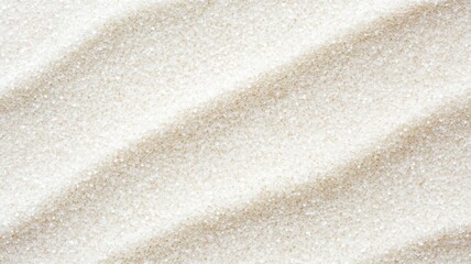 Poster - Smooth waves of pristine white sand create a serene textured background, perfect for evoking tranquility and summer vibes