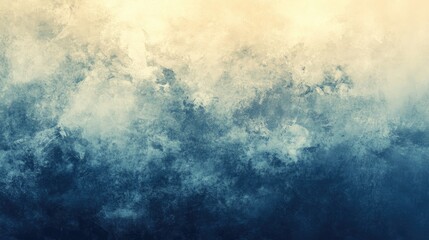 Aufkleber - Abstract Blue and Beige Cloudy Background for Design Projects