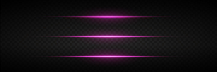 Wall Mural - glowing horizontal lines of light, laser flash.
