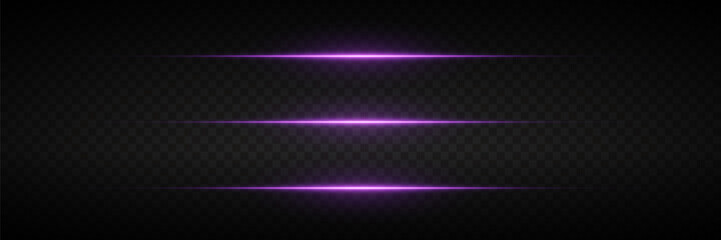 Wall Mural - glowing horizontal lines of light, laser flash.