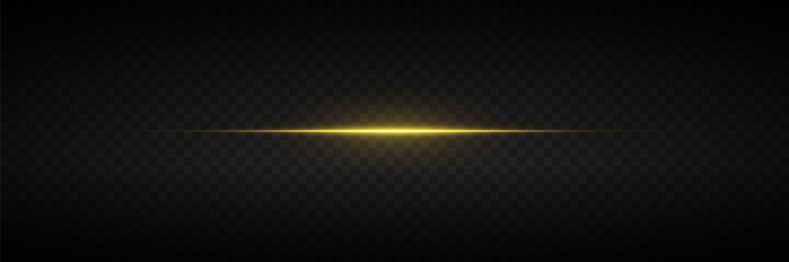 Wall Mural - glowing horizontal lines of light, laser flash.