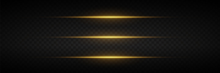 Wall Mural - glowing horizontal lines of light, laser flash.
