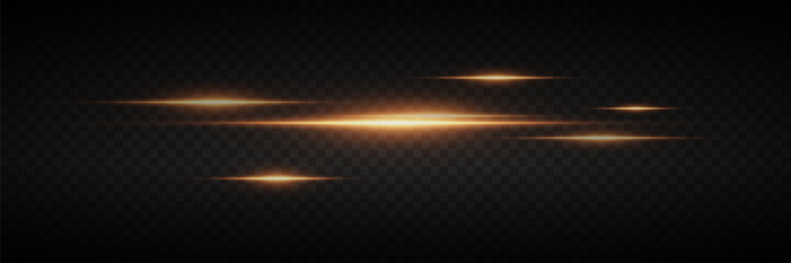 Wall Mural - glowing horizontal lines of light, laser flash.