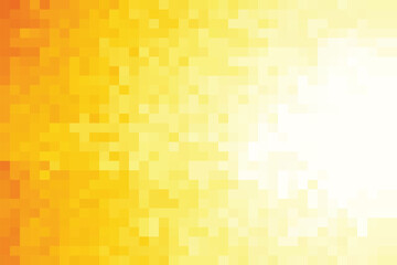Poster - geometric pixels pattern mosaic orange background vector illustration template web banner wallpaper poster