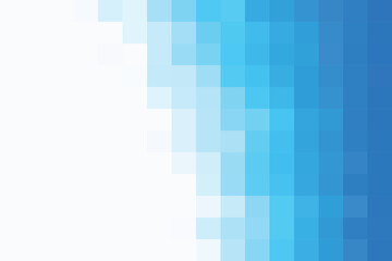 Poster - geometric mosaic pattern pixels blue background vector illustration template web banner wallpaper poster