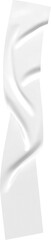 Leinwandbilder - Flowing white fabric elegantly curves with gentle highlights and shadows, a graceful abstract element suitable for graphic design and backgrounds, transparent background