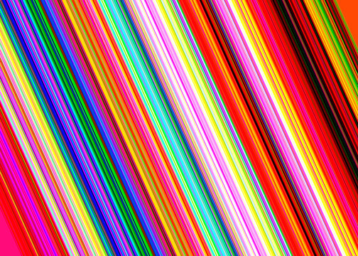 Vibrant diagonal stripes in a rainbow of colors create a dynamic and energetic abstract background pattern