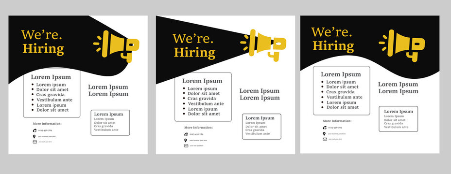 hiring template design IT Color is a bvlack 