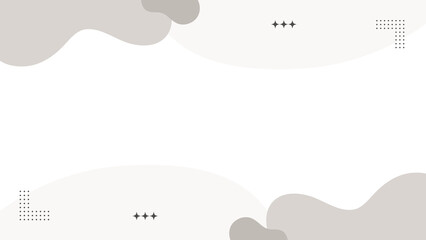 Leinwandbilder - Minimalist abstract background with soft neutral shapes and geometric accents
